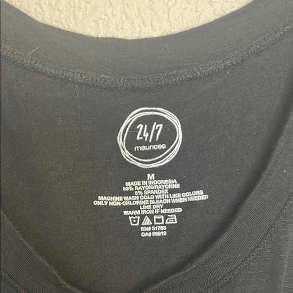 Maurices Black Sleeveless Tank Top - Picture 2 of 5